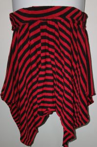 Kids Costumes to Hire - Black & Red stripe Skirt - Toddler